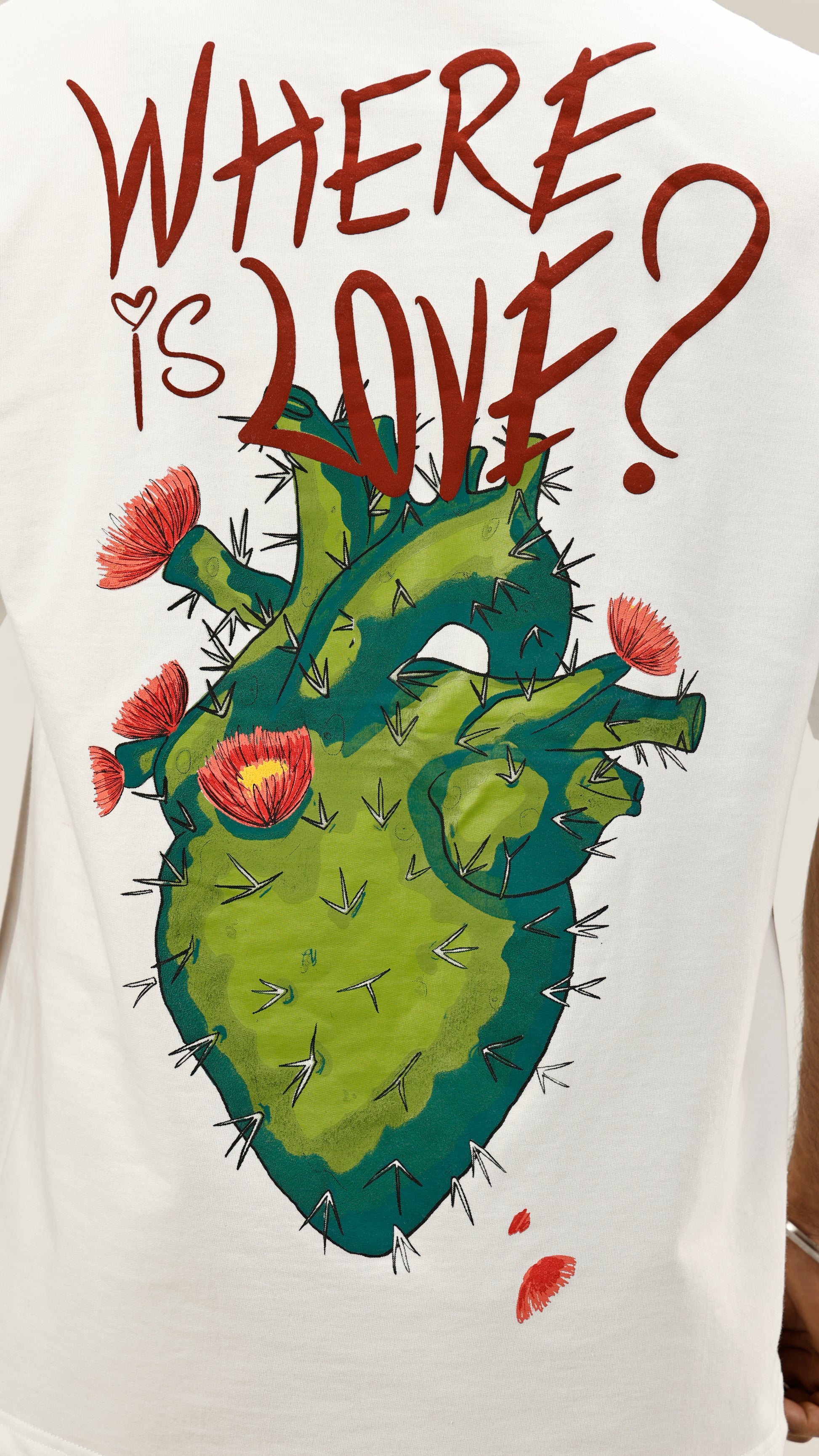 White Where is Love Tee