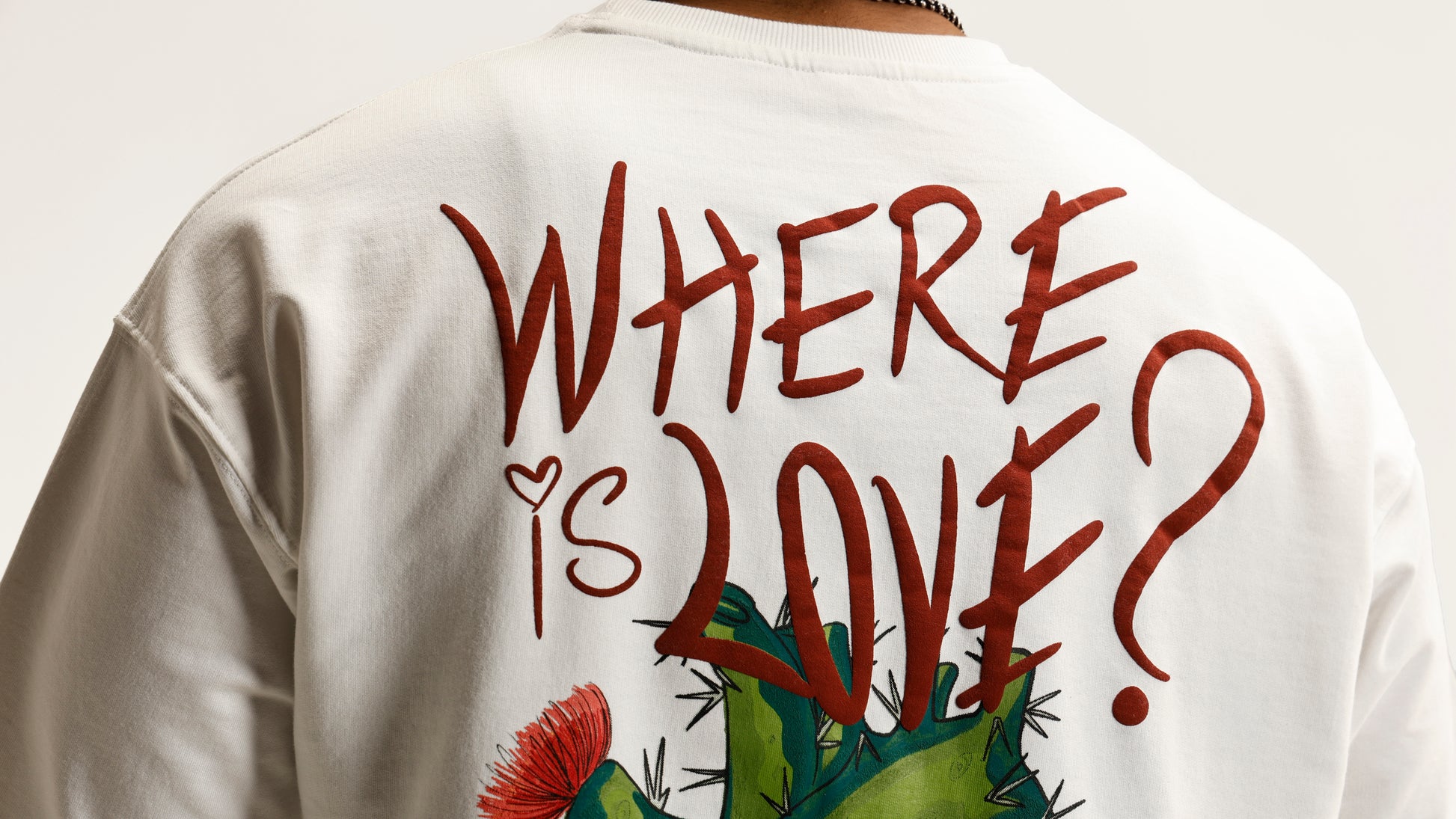 White Where is Love Tee