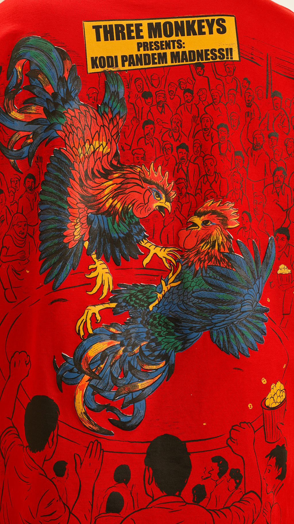 Red Rooster Zipper Tee