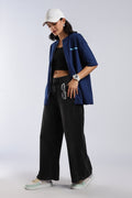 Navy Blue Unbottled Faith Zipper Tee