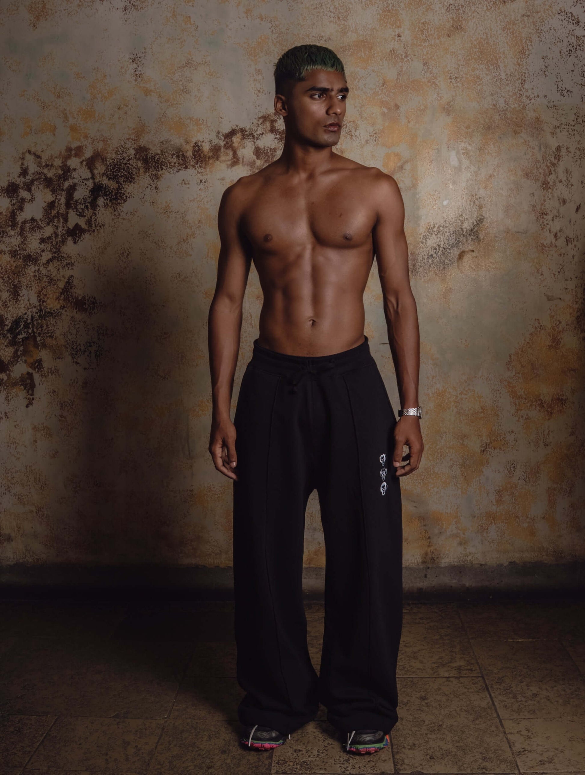 Black Unisex Monkey Pants