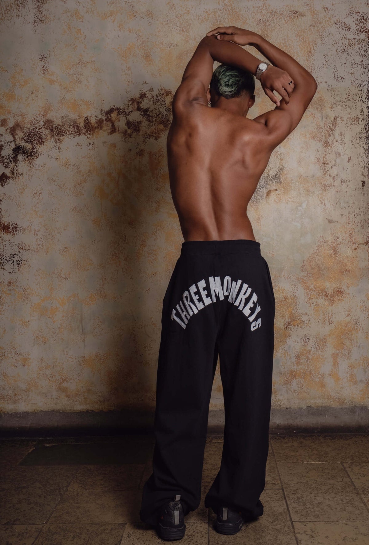 Black Unisex Monkey Pants