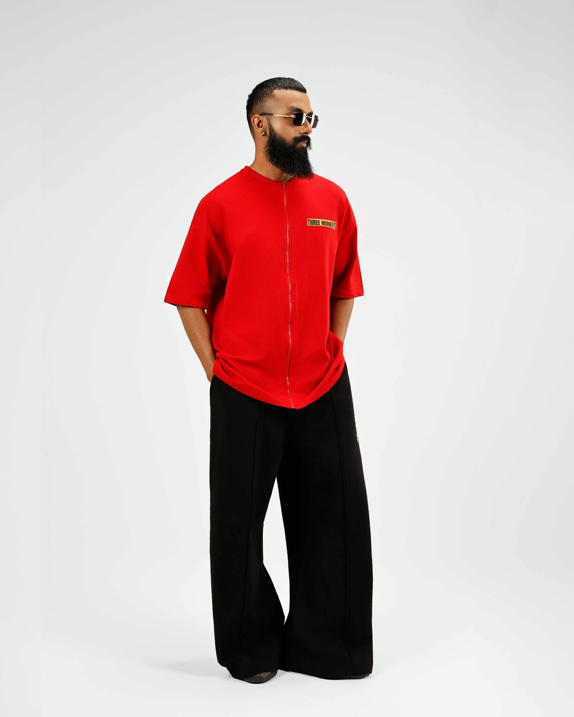 Red Rooster Zipper Tee