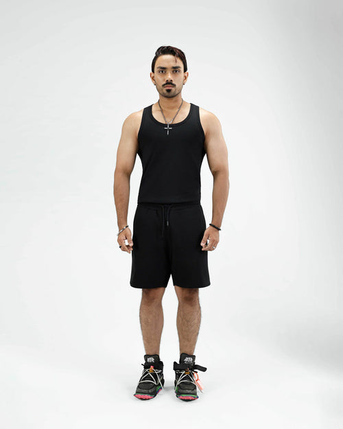 Black Three Monkeys Shorts