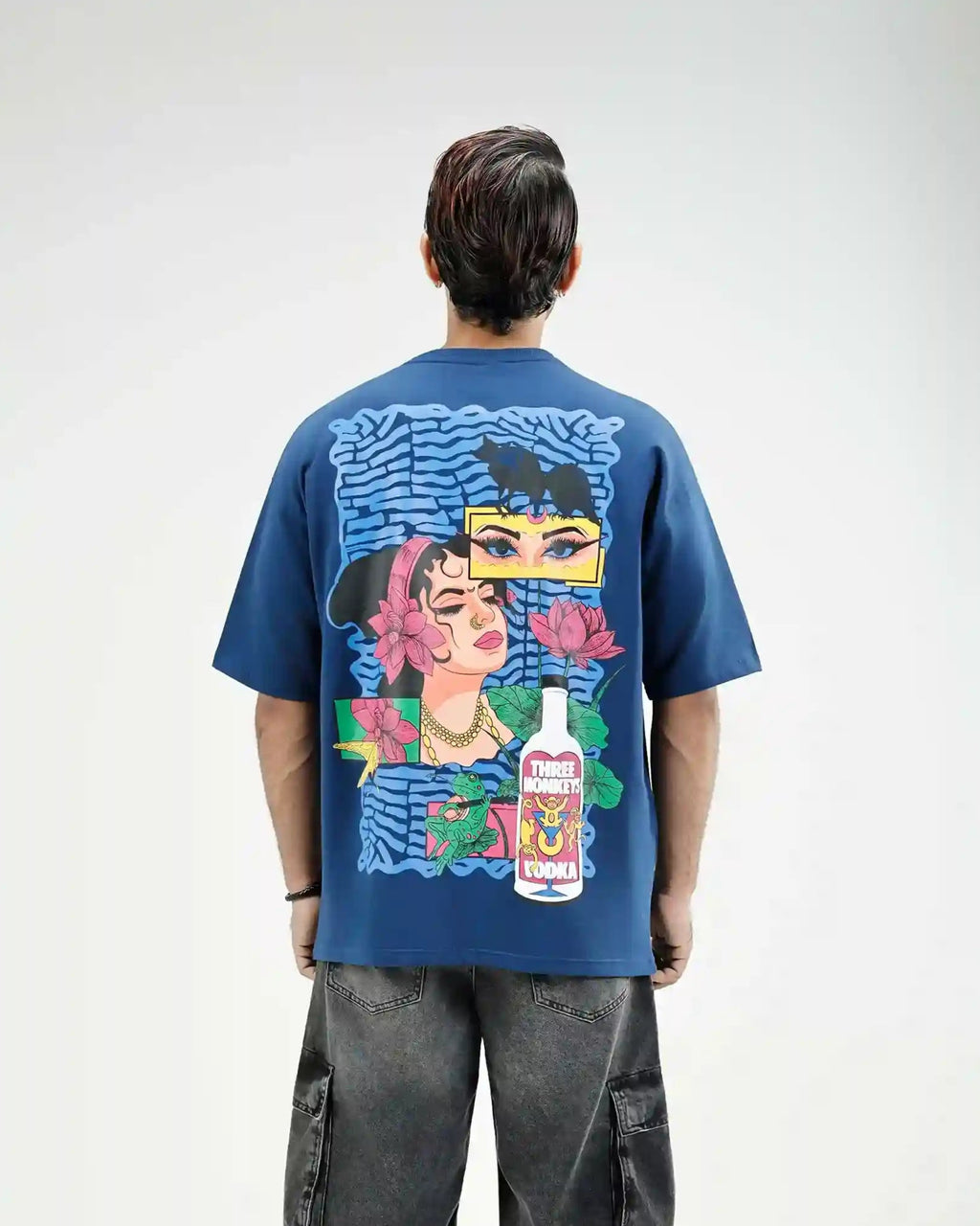 Navy Blue Unbottled Faith Zipper Tee