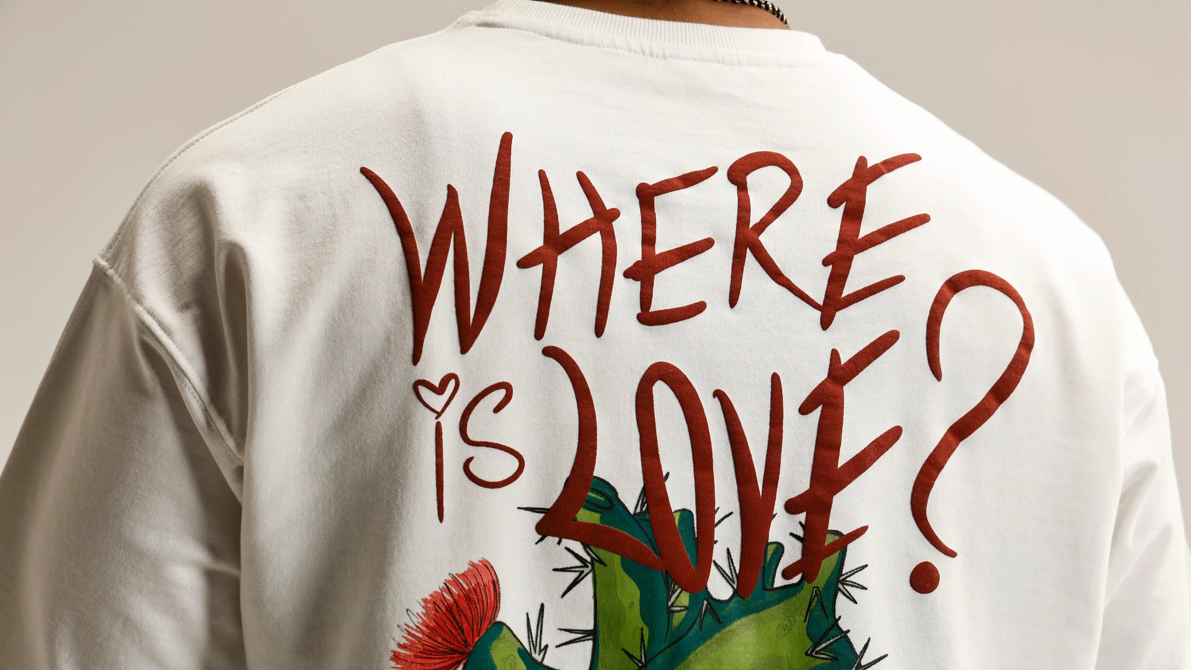 White Where is Love Tee