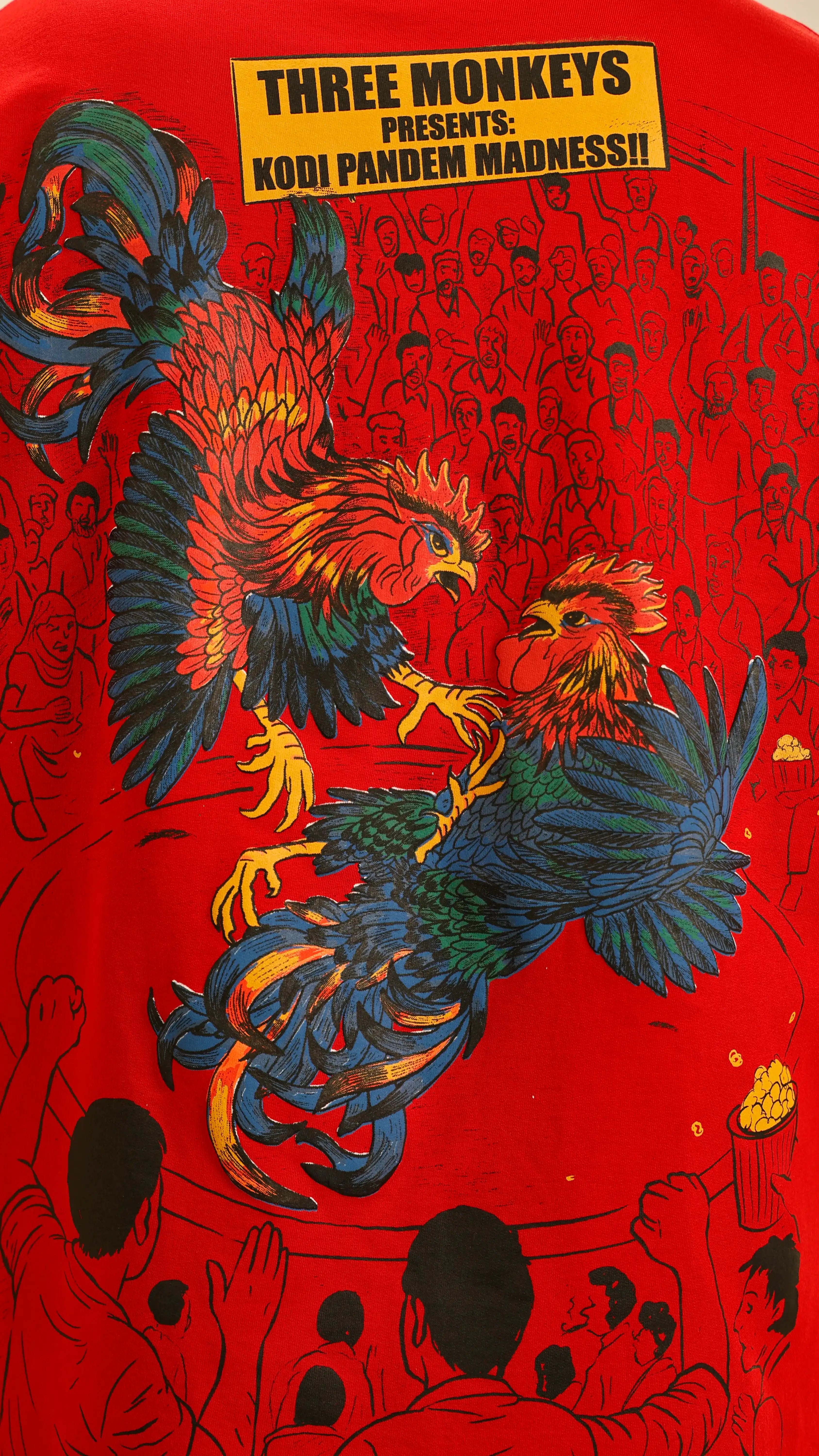 Red Rooster Zipper Tee