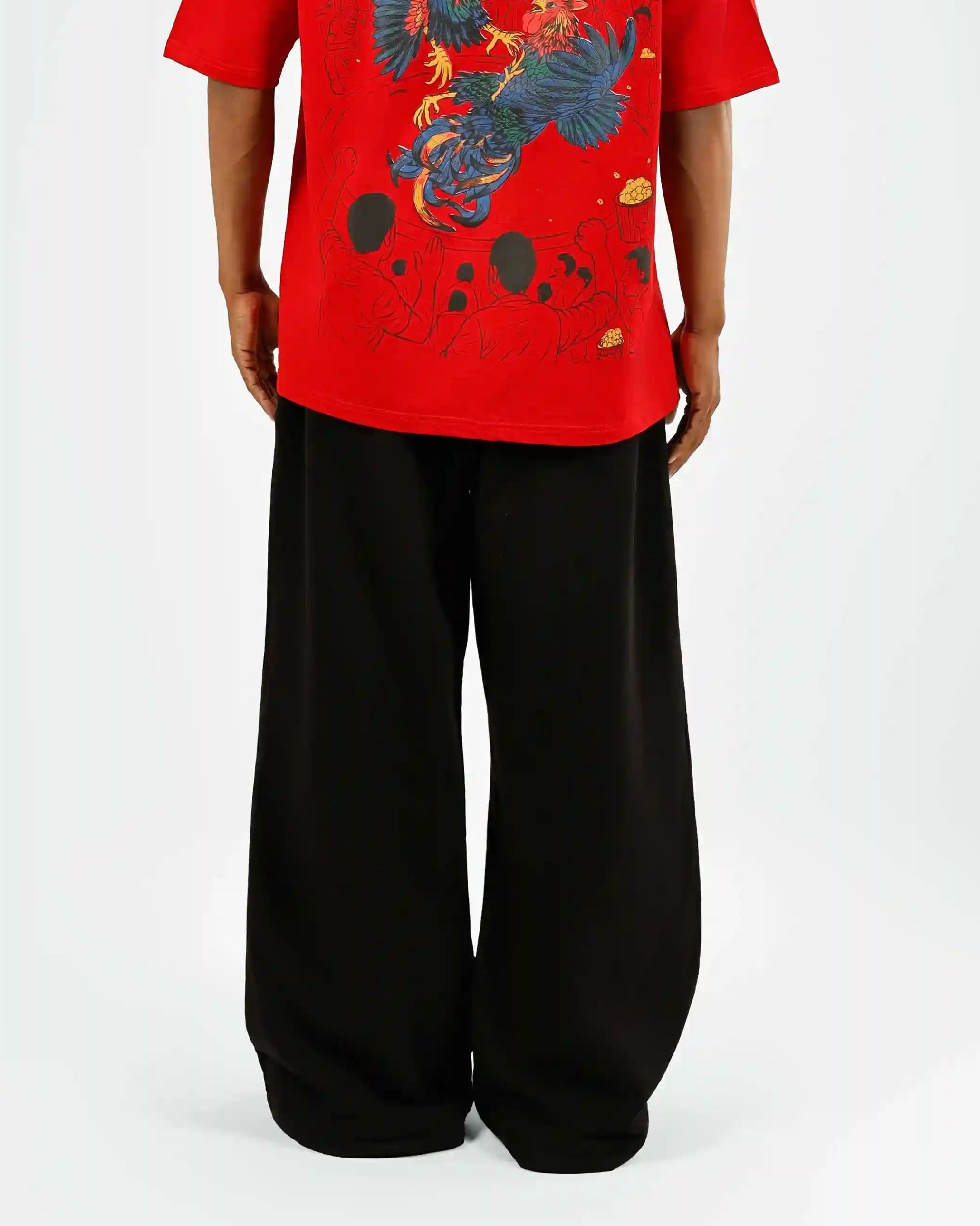 Black Unisex Monkey Pants