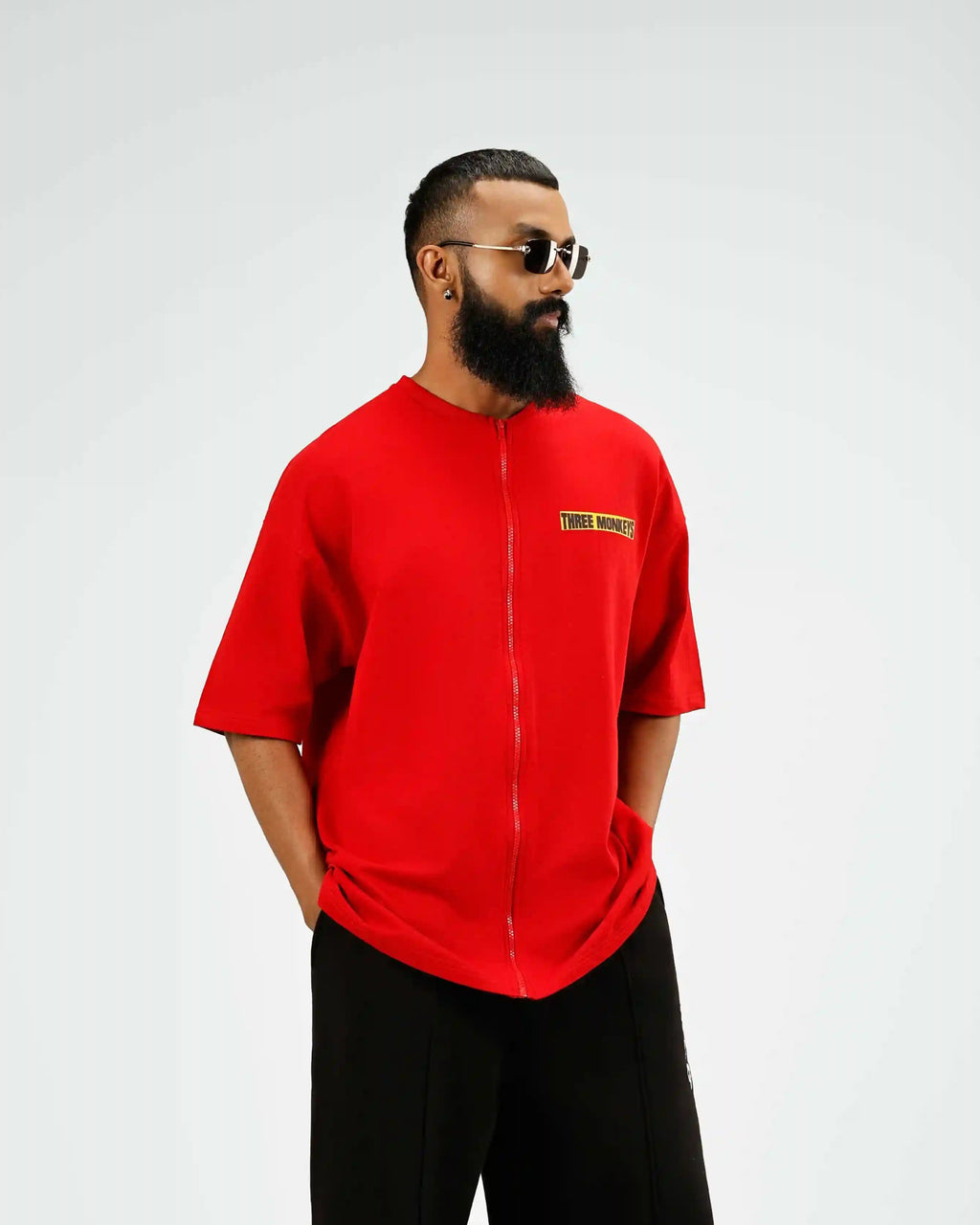 Red Rooster Zipper Tee