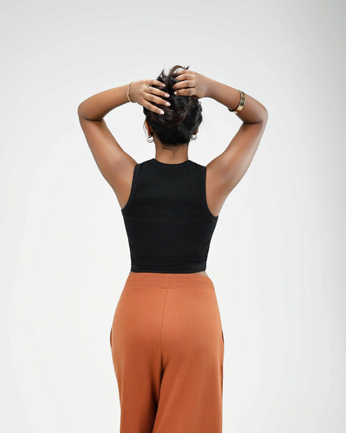 Black Where is Love Tank Top