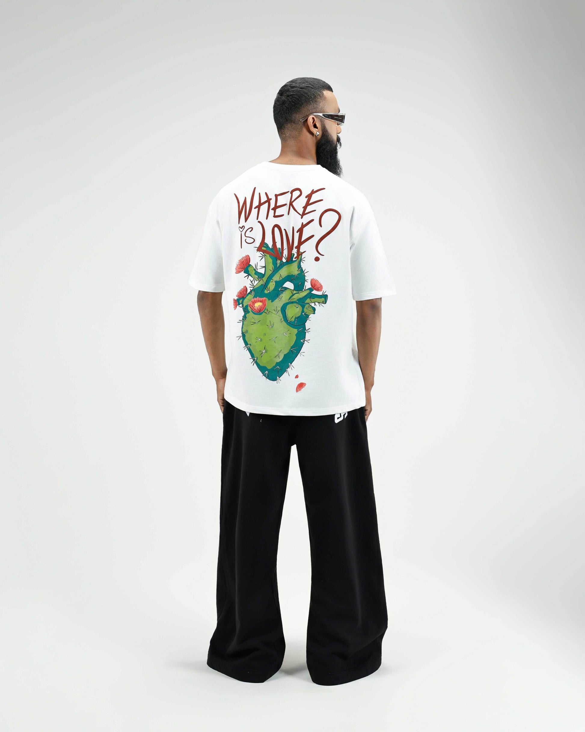 White Where is Love Tee