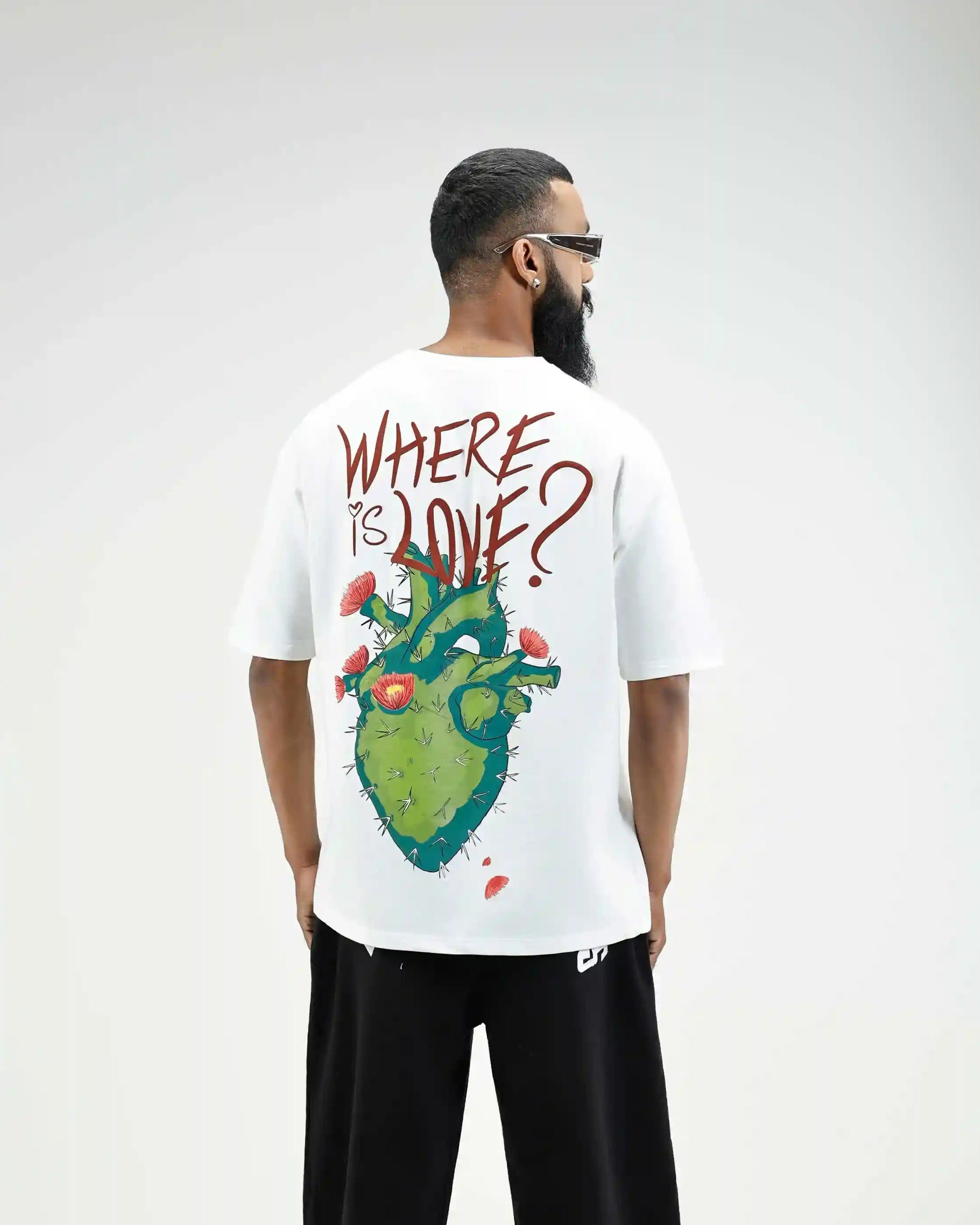 White Where is Love Tee