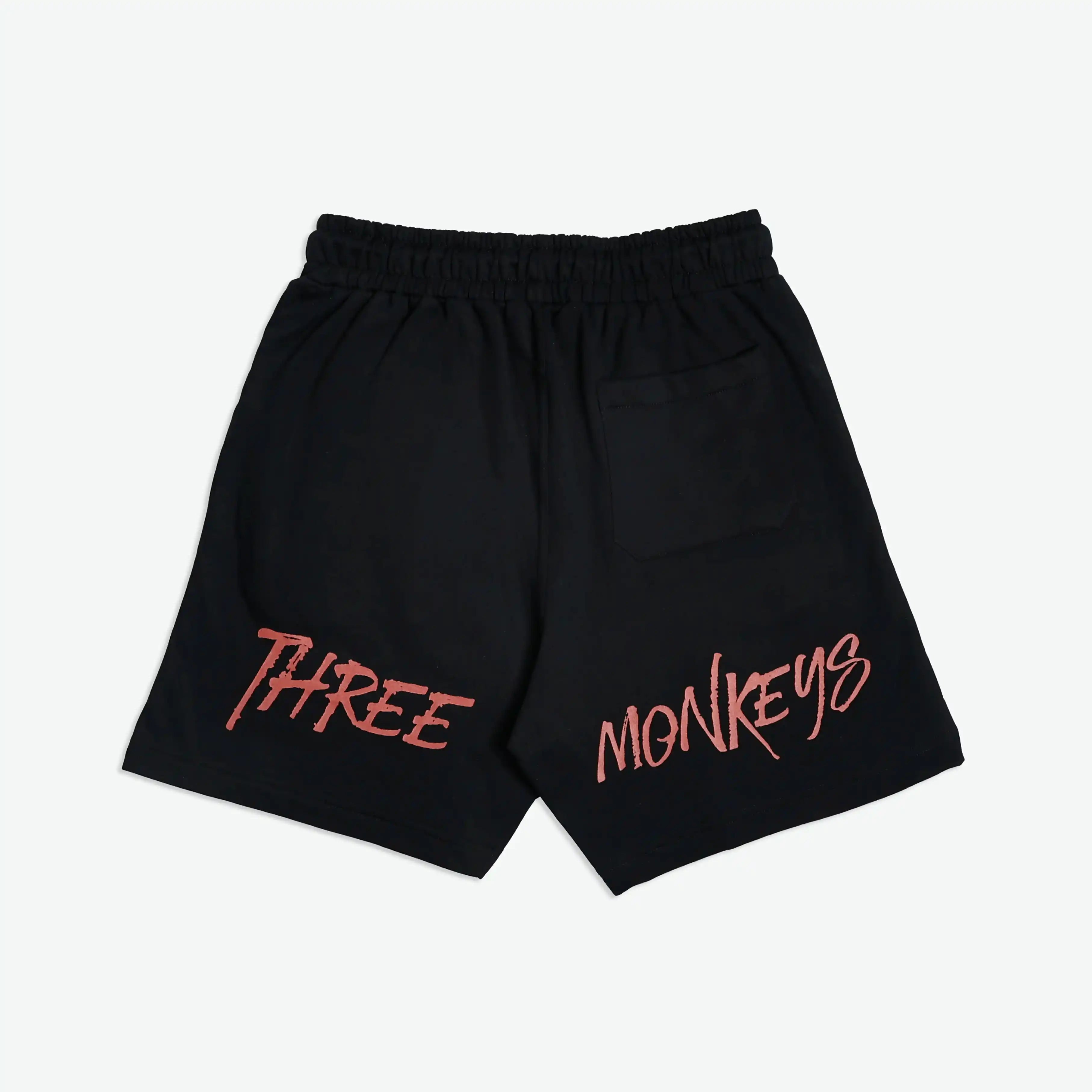 Black Three Monkeys Shorts