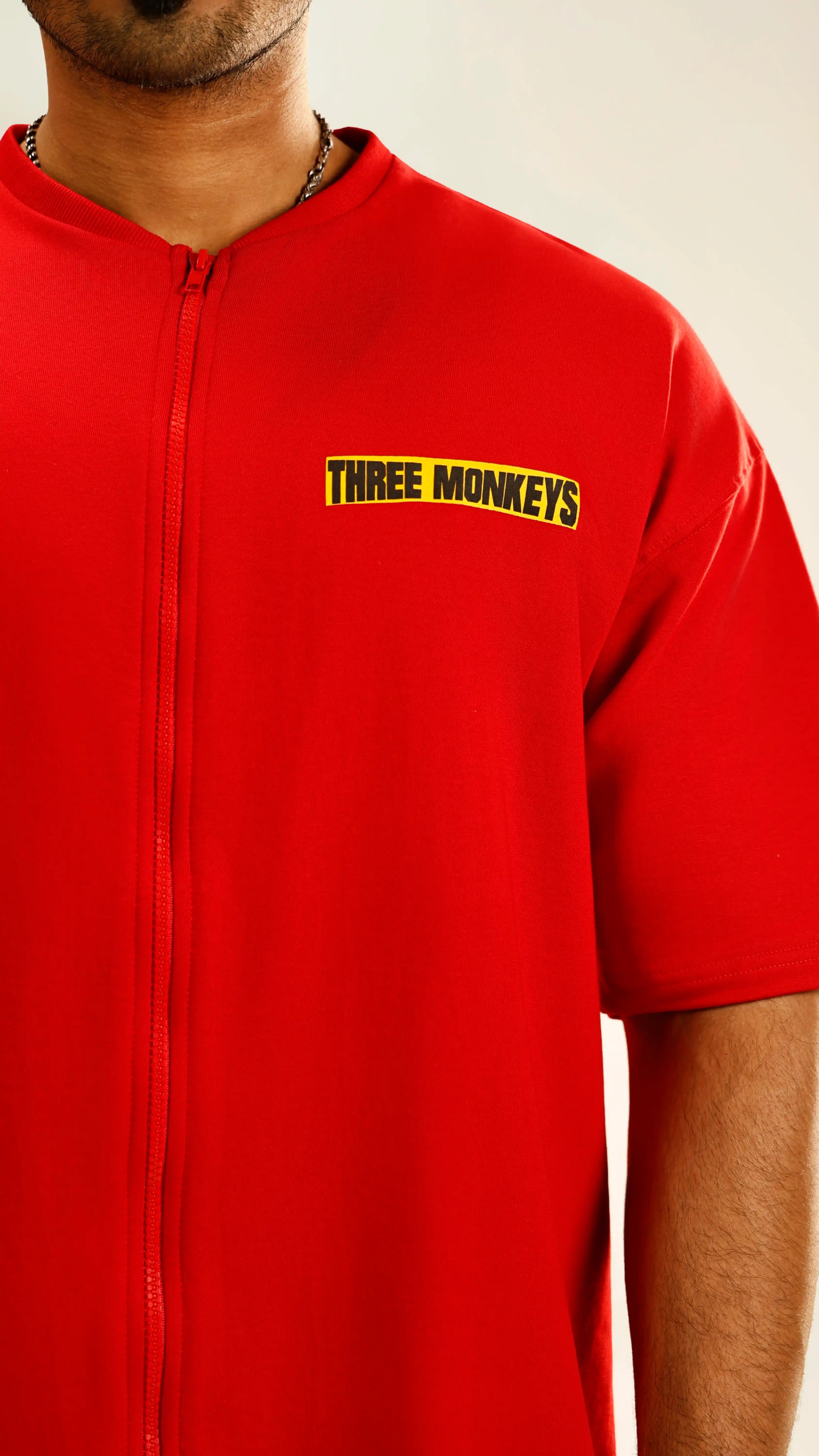 Red Rooster Zipper Tee