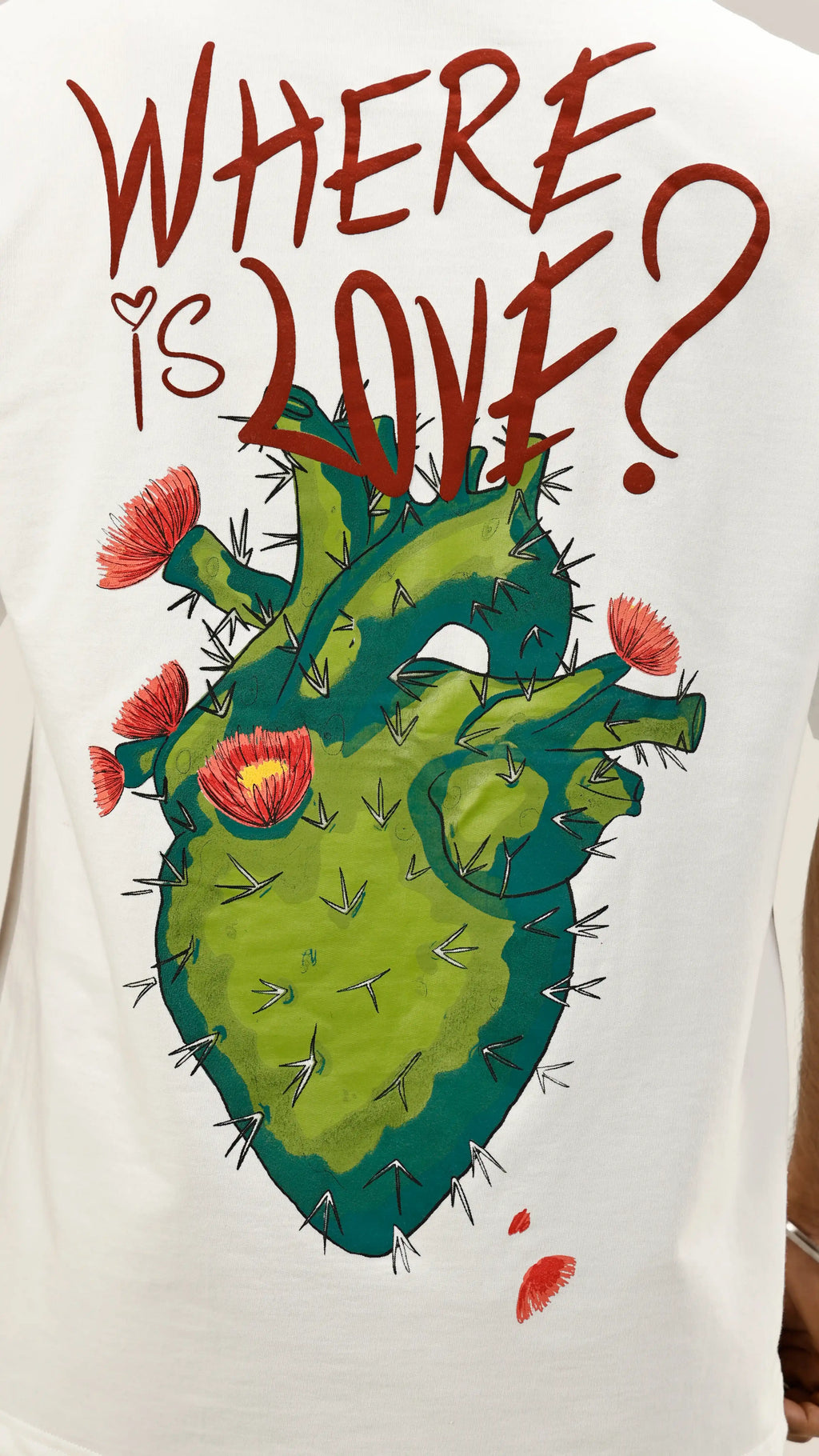 White Where is Love Tee